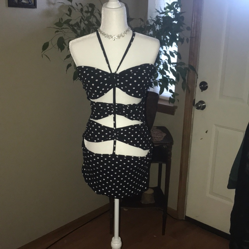 Peek a Boo Party & Polka Dots micro mini